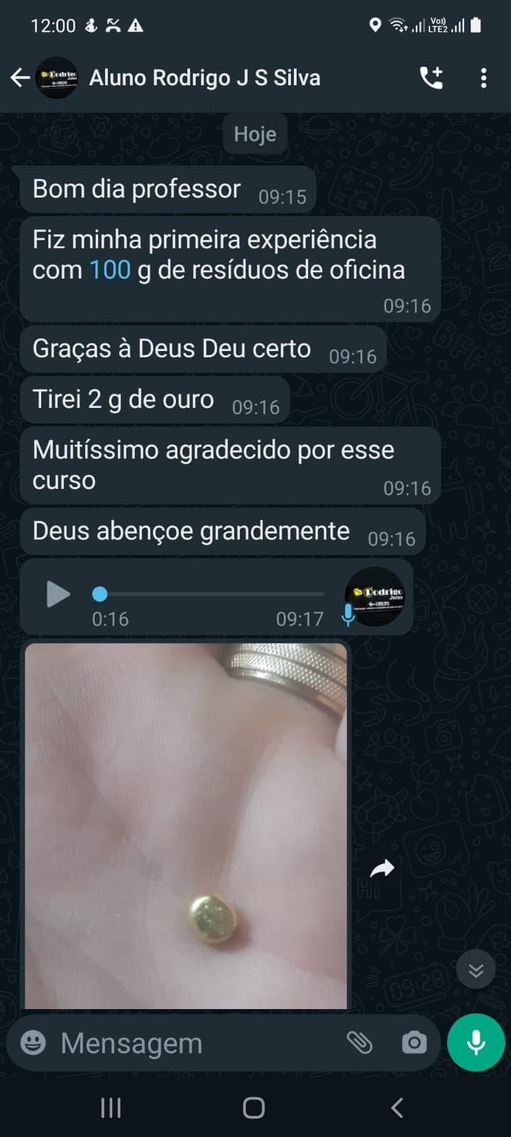 Depoimento de aluno 6